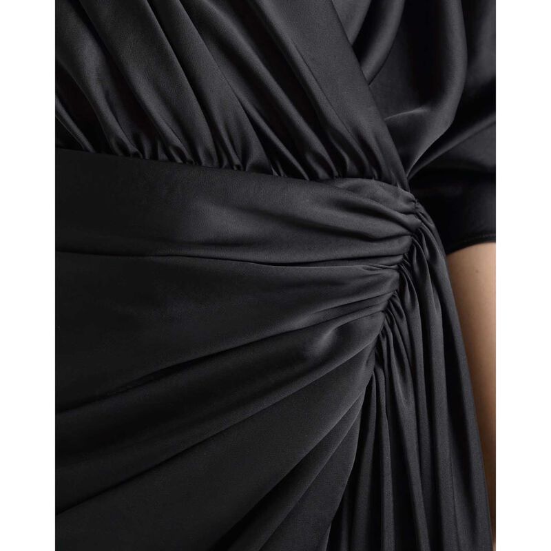 Cue Satin Drape Mini Dress image number 6